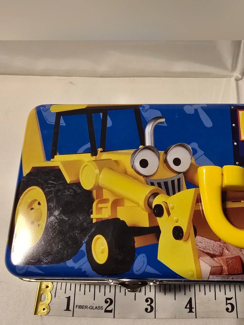 Vintage 2002 Bob the Builder Tin Metal Toolbox The Tin Box Company 12